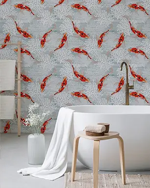Bathroom wallpaper